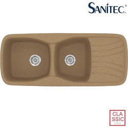 Sanitec Classic 311 Επικαθήμενος Νεροχύτης Γρανίτη Αντιστρεφόμενος Ματ Granite Celtic Stone 120x51cm