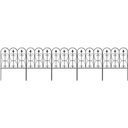 Μεταλλικός Φράχτης Κήπου 63 x 80 cm Costway OP3643