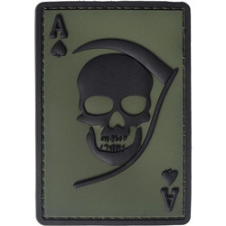 Σήμα PVC Survivors Death Ace 3D 5x8cm Olive/Black WQ32