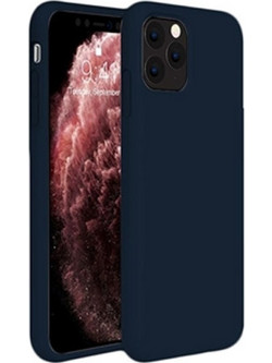 Back Cover Θήκη Λεπτής Σιλικόνης Matte για iPhone 11 Pro Σκούρο Μπλε