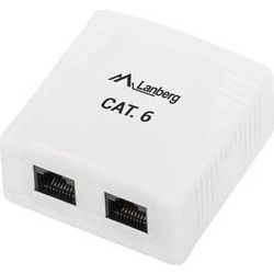 Lanberg OU6-0002-W outlet box RJ-45 White