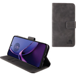 Lime Essential Wallet Θήκη Γκρι (Motorola Moto G84 5G)