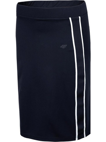 4F Μίντι Φούστα Υφασμάτινη Ψηλόμεση Pencil Navy Μπλε H4L22-SPUD012