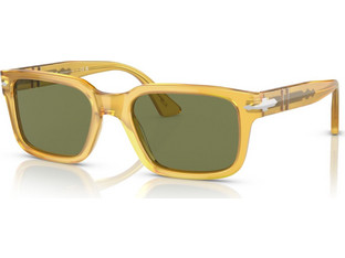 Persol PO3272/S 204/4E Ανδρικά Γυαλιά Ηλίου Τετράγωνα Κοκάλινα Κίτρινα με Πράσινο Polarized Φακό