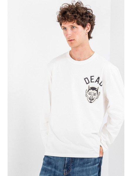 Tee Library Dead Long Sleeve T-Shirt (TDS-34-LT-Off White)