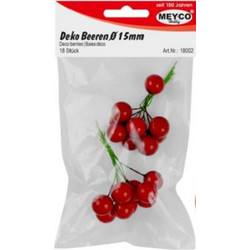 Διακοσμητικά μούρα Meyco κόκκινα 2τεμ. 19618002