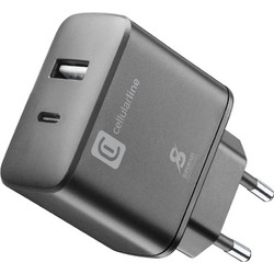 Cellular Line Φορτιστής Χωρίς Καλώδιο με Θύρα USB-A & USB-C 25W Black