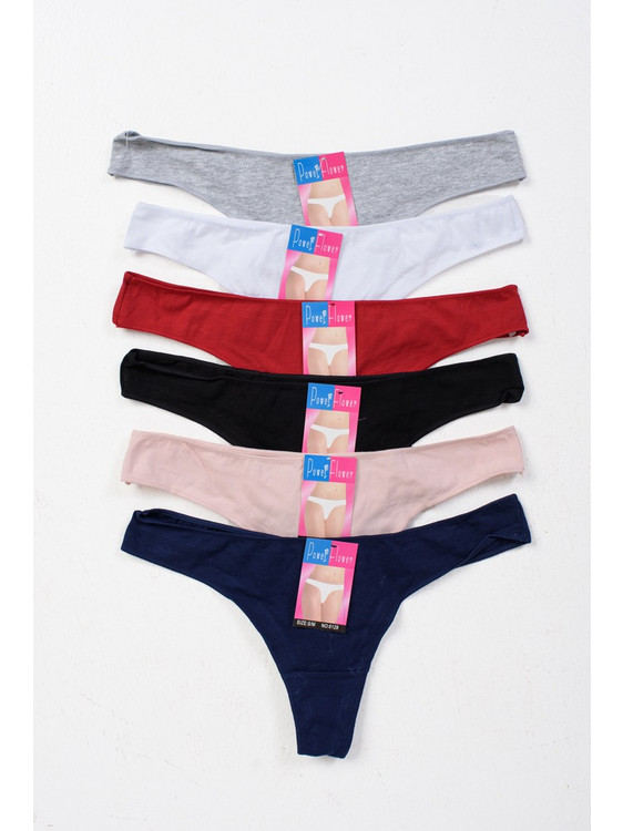 Γυναικεία Εσώρουχα Στρινγκ POWER FLOWER 6 Pack MULTICOLOR - MULTICOLOR