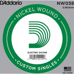 D'Addario NW038 Χορδή Ηλεκτρικής Κιθάρας Nickel Plated Steel 38"