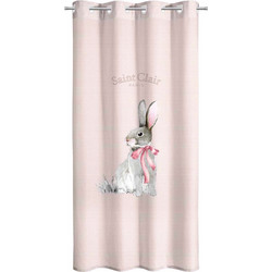 Saint Clair Παιδική Κουρτίνα με Τρουκς 160x240 Lapin Pink