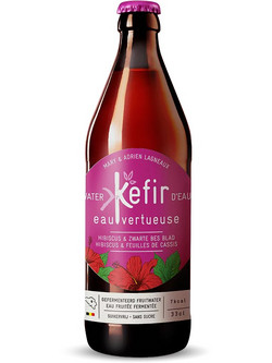 Water Kefir Ιβίσκος & Φραγκοστάφυλο, 330ml ΒΙΟ