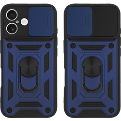 Sonique Ring Armor CamPro Θήκη iPhone 16 Blue