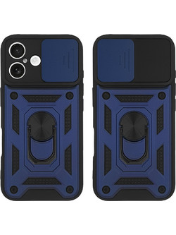 Sonique Ring Armor CamPro Θήκη iPhone 16 Blue