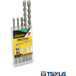 Σετ Τρυπάνια SDS-PLUS 5τμχ F.F. GROUP - (43406)
