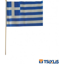 Σημαιάκι Ελληνικό Με Κοντάρι 30x47εκ