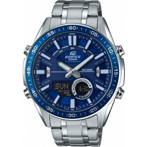 Casio Edifice Ανδρικό Ρολόι Χρονογράφος με Ασημί Μεταλλικό Μπρασελέ EFV-C100D-2AVEF Casio Edifice Ανδρικό Ρολόι Χρονογράφος με Ασημί Μεταλλικό Μπρασελέ EFV-C100D-2AVEF