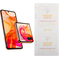 Volte-Tel Pet Soft Film Unbreakable Membrane Foldable Motorola Moto Razr 50 / 50 Ultra 5G 6.9'' 0.20mm Outside Full PACK