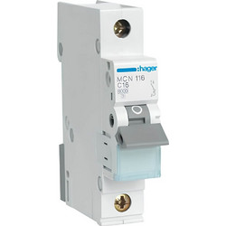 Hager Μικροαυτόματος 1P C16A 6kA 230v (MCN116) MCN116