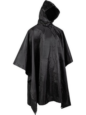 Mil-Tec Wet Weather Poncho ' Basic' Ripstop 260gr black