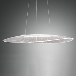 Fabas Luce Κρεμαστό Φωτιστικό Οροφής Μονόφωτο LED με Θερμό Λευκό Φως Λευκό 3625-45-102