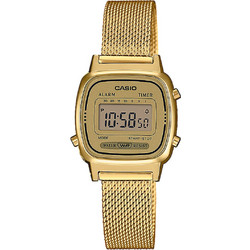 Casio Ψηφιακό Γυναικείο Ρολόι Χρονογράφος με Χρυσό Μεταλλικό Μπρασελέ LA-670WEMY-9E