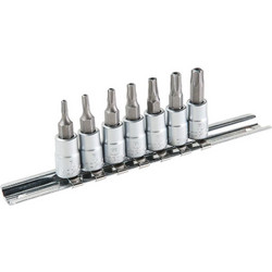 TOPEX Καρυδάκια 1/4" με μύτη Torx Tamper σετ 7τεμ 39D378