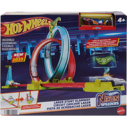 Mattel Hot Wheels Νeon Speeders Laser Stunt Slamway