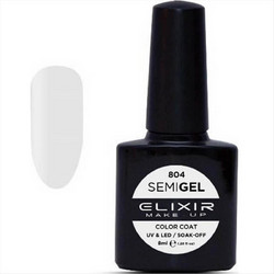 Elixir Semigel 804 White Ημιμόνιμο Βερνίκι Νυχιών 8ml