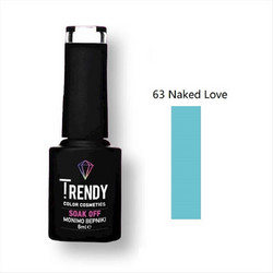 Trendy Soak Off 63 Naked Love Ημιμόνιμο Βερνίκι Νυχιών 6ml