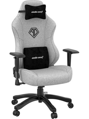 Anda Seat Phantom 3 Large Καρέκλα Gaming Υφασμάτινη με Ρυθμιζόμενα Μπράτσα Γκρι