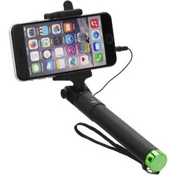 Selfie Stick Με Κουμπί Για Όλα Τα Κινητά Τηλέφωνα - Πράσινο (Blister)