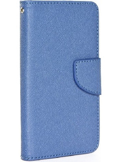 Θήκη Fancy Leather Book Universal 4,3 έως 4,8 - Μπλέ