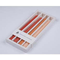 GloboStar(R) SUMMER-SIESTA 35212 ΣΕΤ 4 Αρωματικά Κεριά Κηροπηγίου Παραφίνης με Άρωμα Λουλούδια του Καλοκαιριού Πολύχρωμα Μ2 x Π2 x Υ25cm 35212