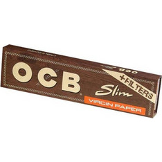 OCB Virgin Paper King Size Rolling Papers with Tips