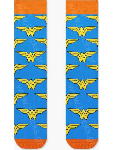 Κάλτσα Βαμβακερή με Σχέδια Wonder Woman DC
