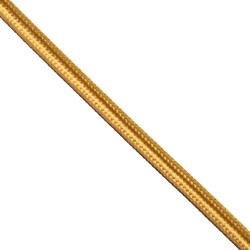 GLOBOSTAR(R) BRAIDEN 77608 Υφασμάτινο Καλώδιο 2 x 0.75mm IP20 - Χρυσό - Μ100 x Π0.6 x Υ0.6cm