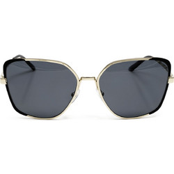 Prada SPR 60XS QE35Z1 Γυναικεία Γυαλιά Ηλίου Πεταλούδα Μεταλλικά Χρυσά με Μαύρο Polarized Φακό