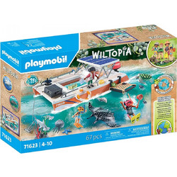 Playmobil Wiltopia Πλωτό Εργαστήριο Υποθαλάσσιων Ερευνών για 4-10 Ετών 71623