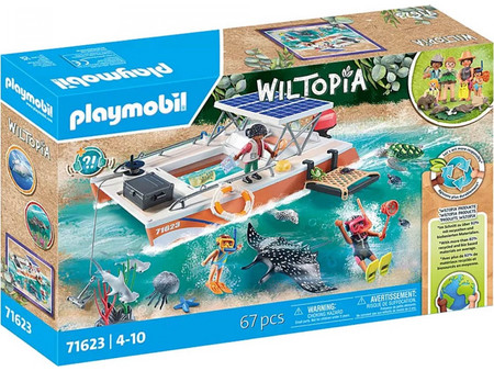 Playmobil Wiltopia Πλωτό Εργαστήριο Υποθαλάσσιων Ερευνών για 4-10 Ετών 71623