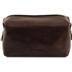Tuscany Leather Smarty TL141219 Νεσεσέρ Ταξιδίου με Θήκες 26x13x13cm Σοκολατί