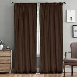 Lino Home Κουρτίνα με Τρέσα 145x295 Line 902 Dark Brown
