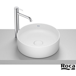Roca Fineceramic Terra Επικαθήμενος Νιπτήρας Μπάνιου Στρογγυλός Πορσελάνης 39cm Λευκός A32787N620