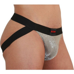 BURN - 001 JOCK SHINY BEIGE / BLACK