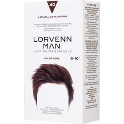 Lorvenn Color Pure Men 40 Καστανό Σκούρο Ανδρική Ημιμόνιμη Βαφή Μαλλιών Χωρίς Αμμωνία 40ml