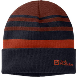 Jack Wolfskin - Kids Stripy Knit Beanie Night Blue