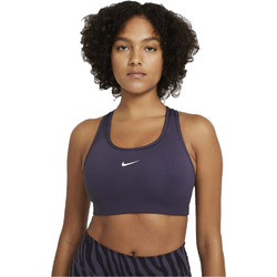 Nike Dri-FIT Swoosh Αθλητικό Μπουστάκι με Μέτρια Στήριξη Μωβ BV3636-573