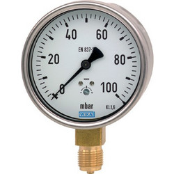 WIKA ΚΕΝΟΜΑΝΟΜΕΤΡΟ Φ 100 - 160/0 bar ΚΑΨΟΥΛΑ G1/2"