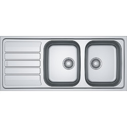 Franke Flash FLN 621-116 Ένθετος Νεροχύτης Inox Αντιστρεφόμενος Σατινέ 116x50cm