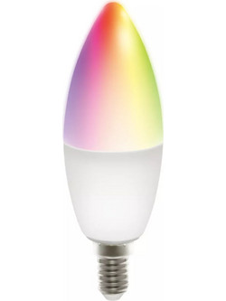 Led Λάμπα RGB με Απομακρυσμένο Έλεγχο μέσω TUYA App σύνδεση με Siri/Alexa/Google Assistant Ε14 LZ-5W 1-4-6 Τεμάχια - Λευκό