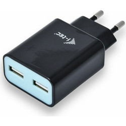 I-tec Φορτιστής Χωρίς Καλώδιο με 2 Θύρες USB-A Black